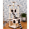 Sturdy And Stable Cat Tree Luxury, Solid Wood Tower Cat Tree