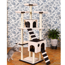 Sturdy And Stable Cat Tree Luxury, Solid Wood Tower Cat Tree
