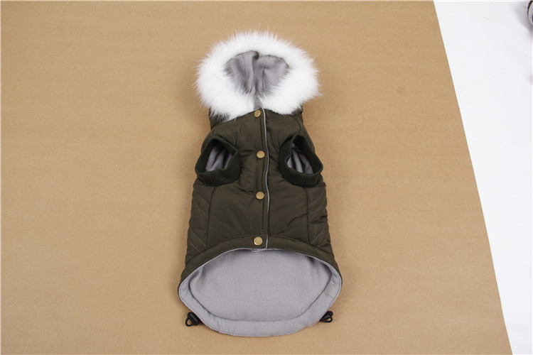 Pet Star Pet Cold Weather Coat, Small Dog Vest Harness Puppy Winter Padded Outfit Warm Garment