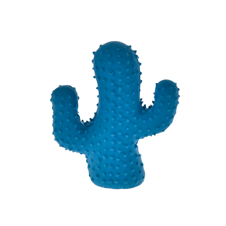Durable Cactus Non-Toxic Harmless Latex Squeak Pet Toys for All Dog Sizes and Age