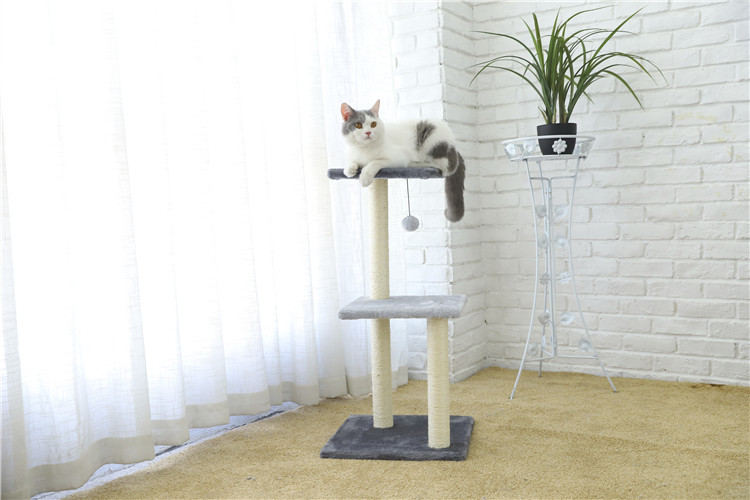 Fashion Design Climbing Gyms Plush Tree Cat Condo For Cats Playing