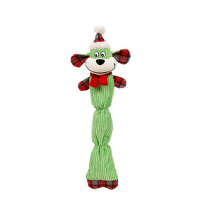 Durable Corduroy Animal Shape Christmas Plush Dog Pet Toy Christmas