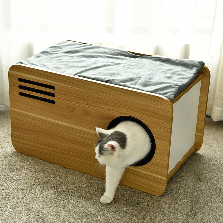 Manufacture Minimalism Cat Beds Furniture,Luxury Home Style Wood Cat Furniture