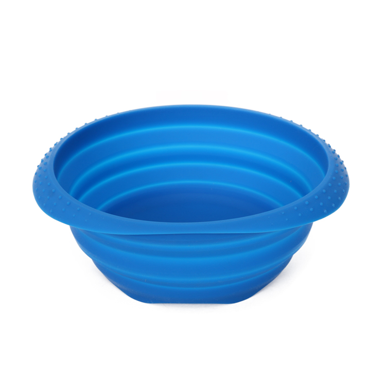 Wholesale Collapsible Round Safety Portable Pet Bowl for Small Dogs