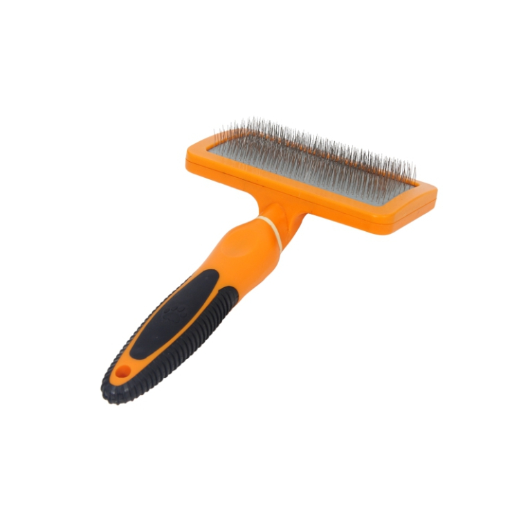 Easy Cleaning Pet Deshedding Stainless Steel Slicker Dog Grooming Brush