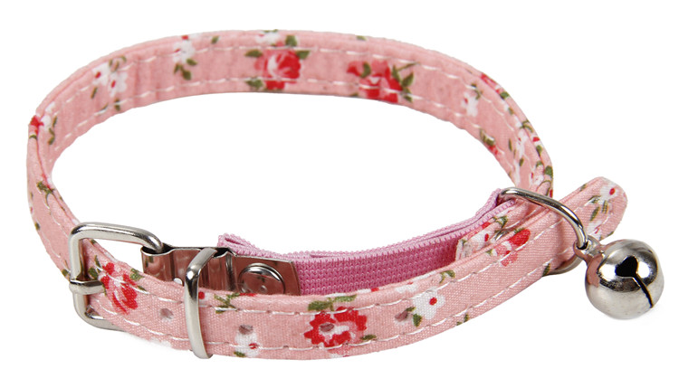 Print Nylon Pet Cute Small Cat Collar with Bell
