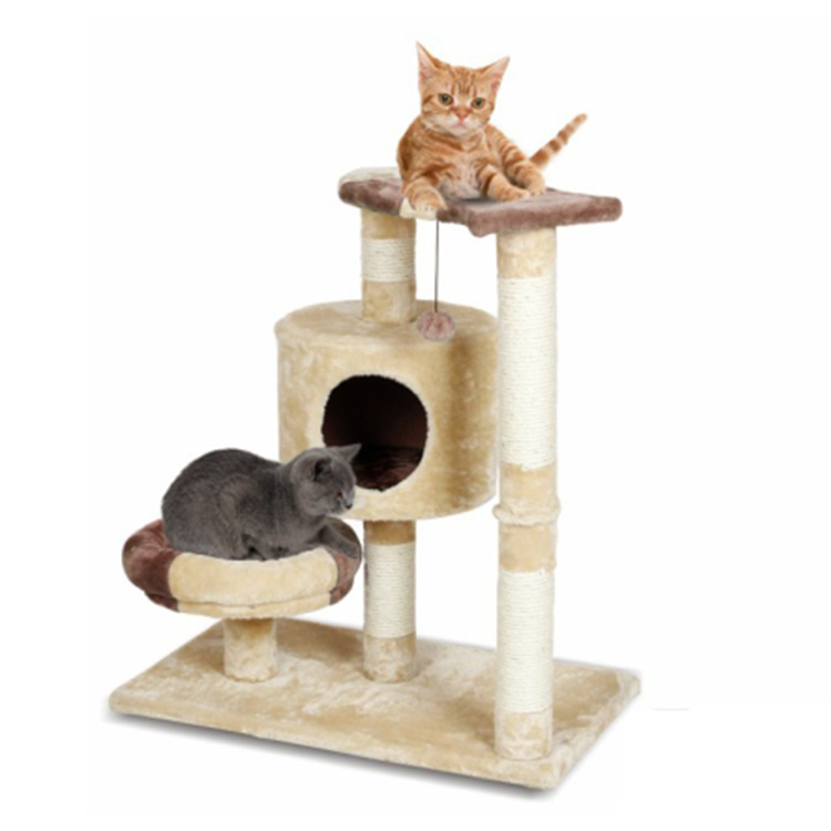 Eco-Friendly Pet Climbing Luxury Cat Tree With Hanging Toy