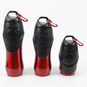 Stainless Steel Food Grade BPA Free Portable Travel Pet Water Dispenser Drinking Water Bottle Dog