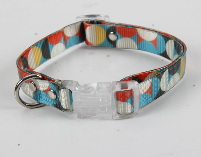 Transparent TPU leather dog collar adjustable Collars for Dogs Small Medium Large