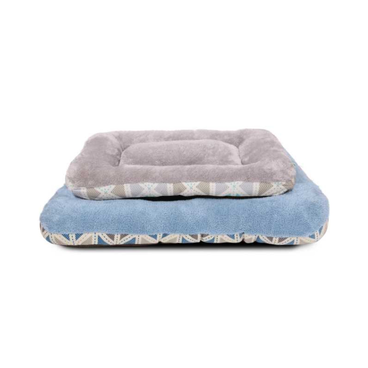Fashion Print Luxury Padded Bolster Dog Bed Mat
