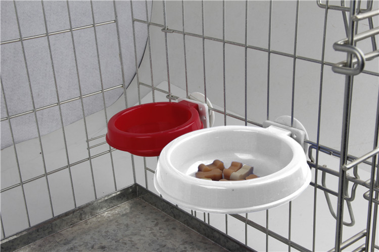 Portable Red Travel Food Water Dog Pet Feeding Bowl