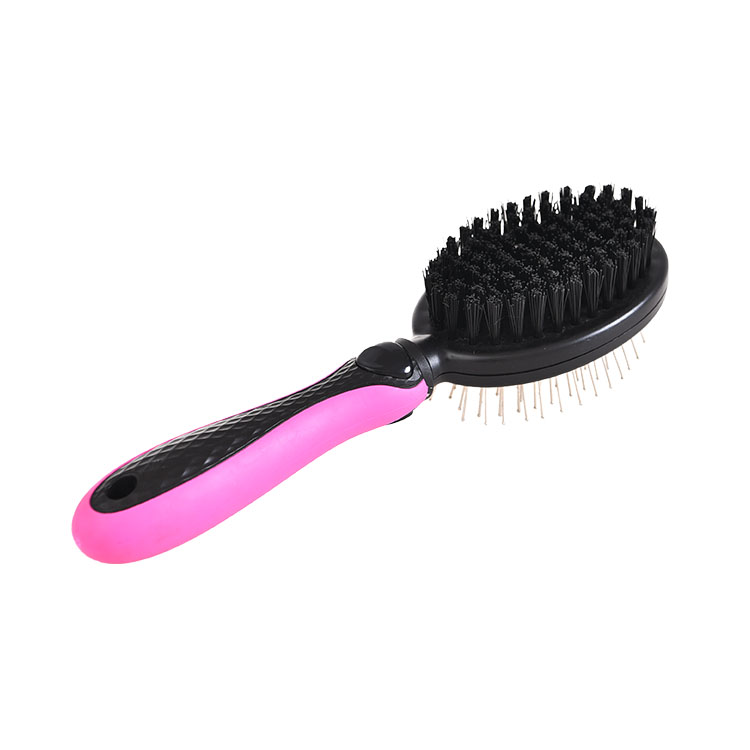 Plastic Double-side Colorful Soft Pet Hair Brush