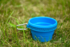 High Quality Drink Food Blue Pet Folding Dog Bowl