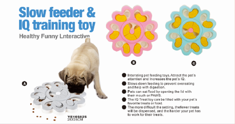 Healthy Funny Interactive Colorful Flower IQ Pet Training Toy