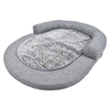 Washable 2 Way Use Memory Foam Cozy And Warm Foldable Home Textile Fabric Pet Bed