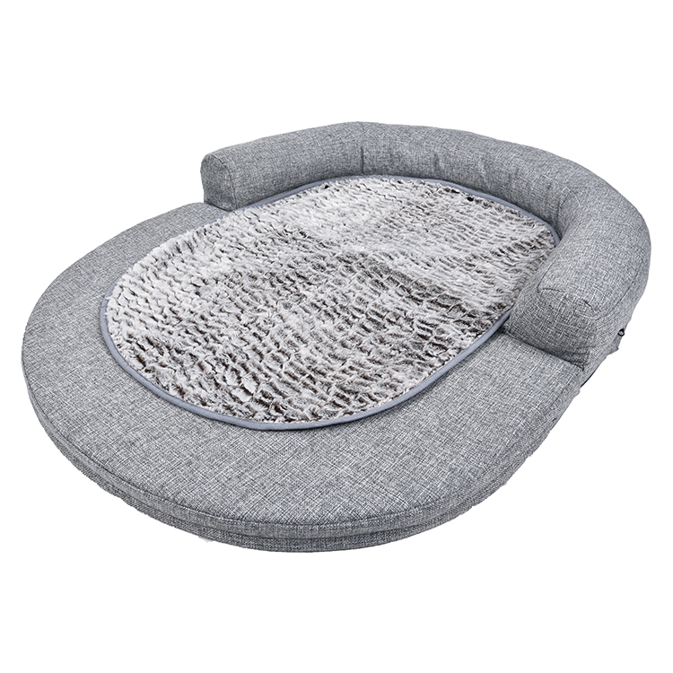 Washable 2 Way Use Memory Foam Cozy And Warm Foldable Home Textile Fabric Pet Bed