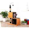 PeStar 360 Degrees Rotating Cat Stick Wood Cat Tree House Furniture