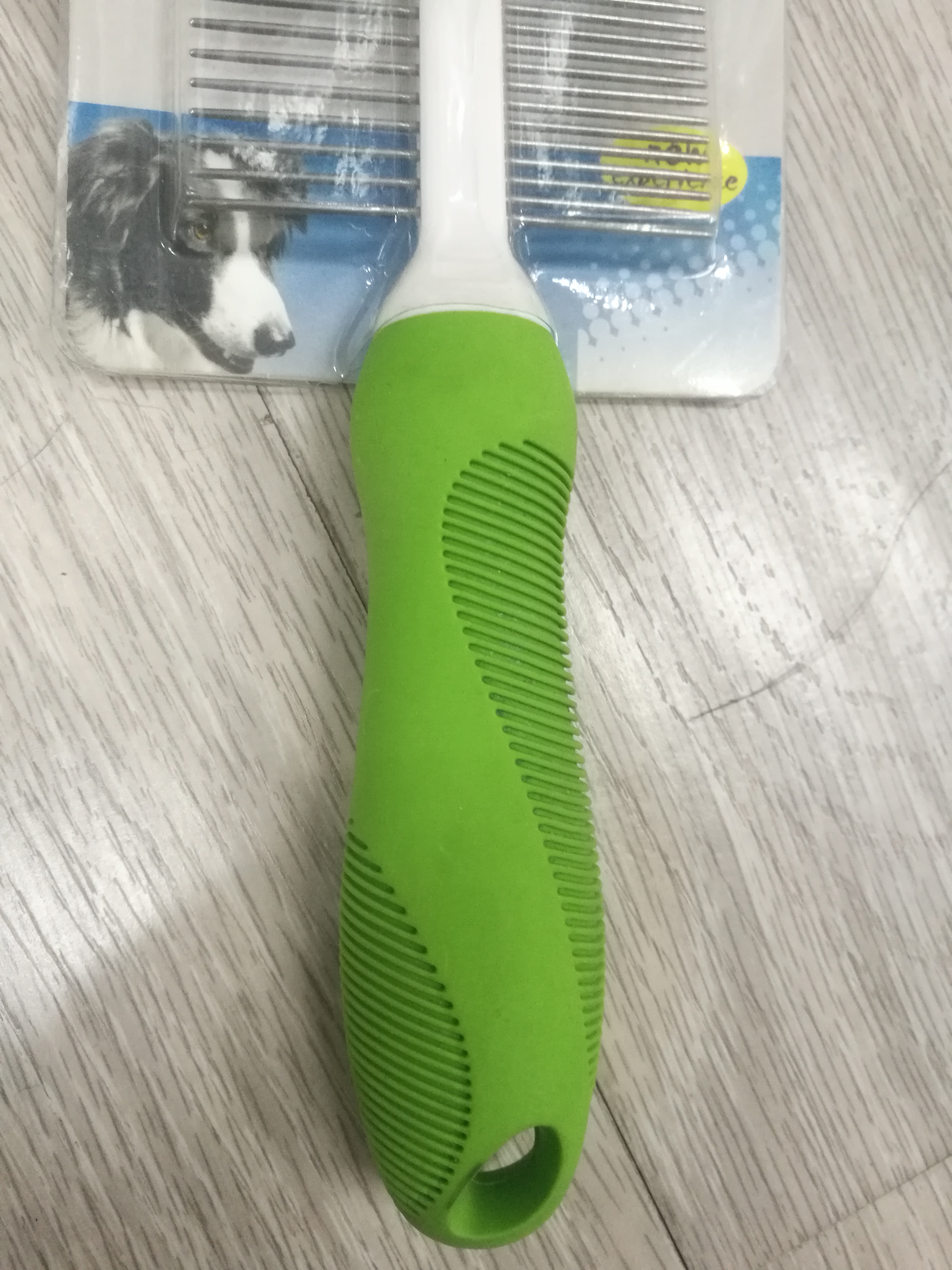 Fine Wide Tooth Pet Shedding Grooming Tool Two Use Way Pet Hair Dog Cleaning Brush