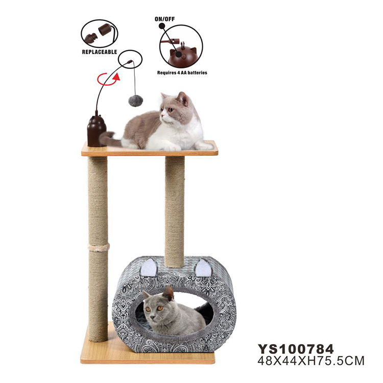Pet Furniture Climbing Scratcher Play House Condo Cat Tree