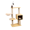 Custom Wood Pet Cat Tree,Modern Luxury Large Cat Tree With Toys