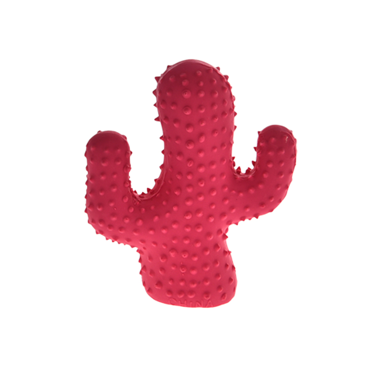 Durable Cactus Non-Toxic Harmless Latex Squeak Pet Toys for All Dog Sizes and Age