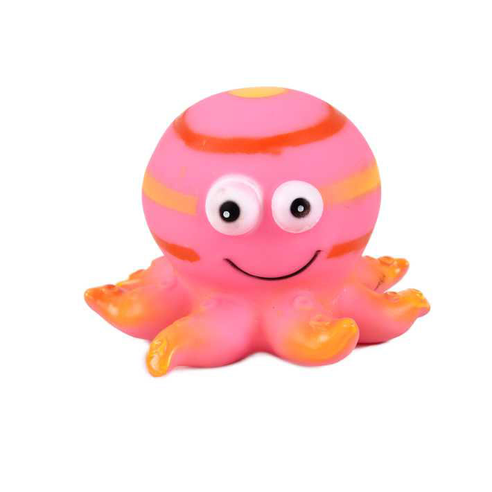 OEM Puppy Activity Octopus Animal Noises Dog Toy With Squeak