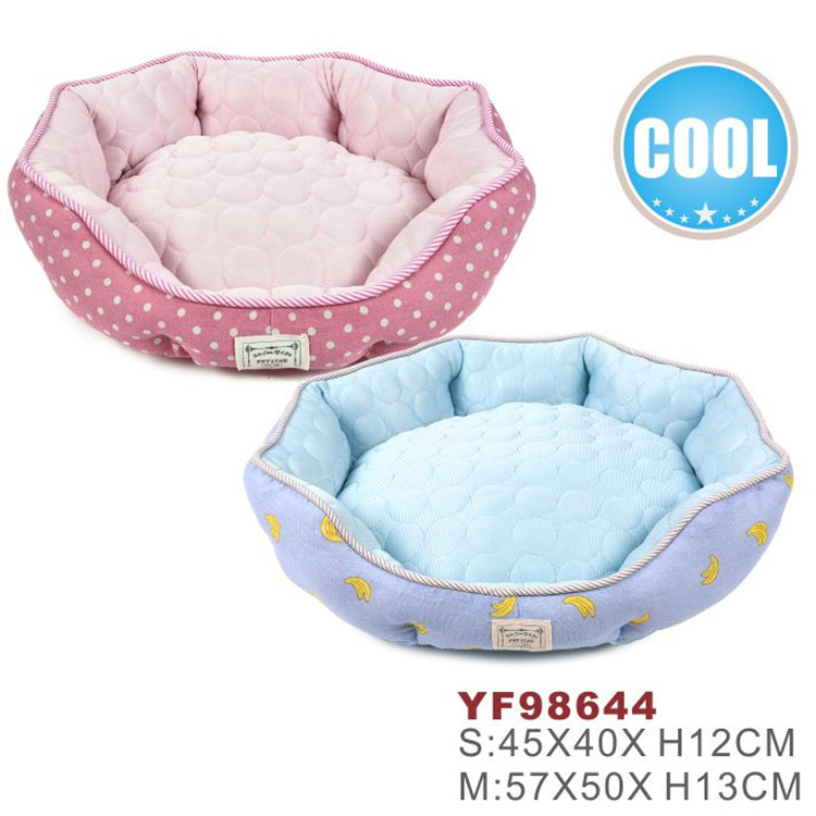 New Design Mesh Cloth Pink Summer Pet Dog Bed