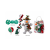 Durable Christmas Cotton 4 Pack Rope Chew Dog Toy With Squeaker Inside