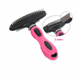 Pet Comfort Hair Remover Double Side Grooming Dog Brush For Medium Dogs