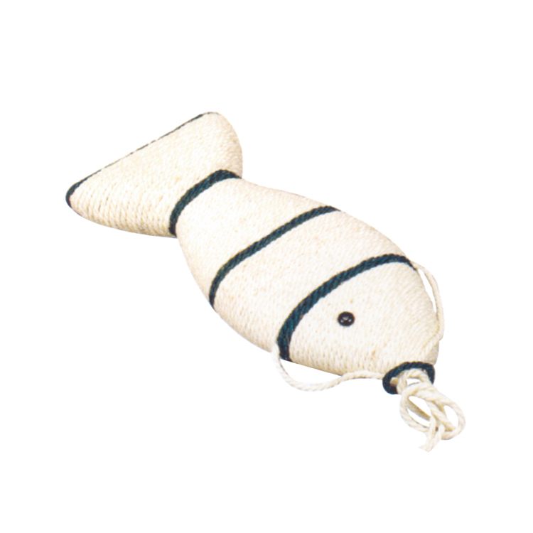 Fashion Style Funny Fish Shape Sisal Scratcher Cat Toy for Cats Playing