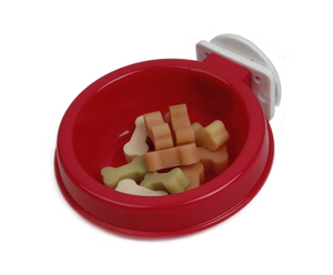 Portable Red Travel Food Water Dog Pet Feeding Bowl