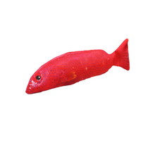 Pet Red Safety And Enjoy New Design Lovely Fish Shape Cat Treat Toy