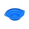 Fashion Portable Custom Blue Slow Eating Travel Folding Collapsible Dog Bowl