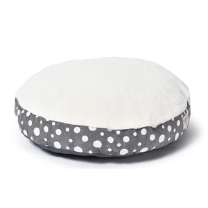 Corduroy Fabric Bed Pillow Super Soft Round Dot Memory Foam Dog Bed