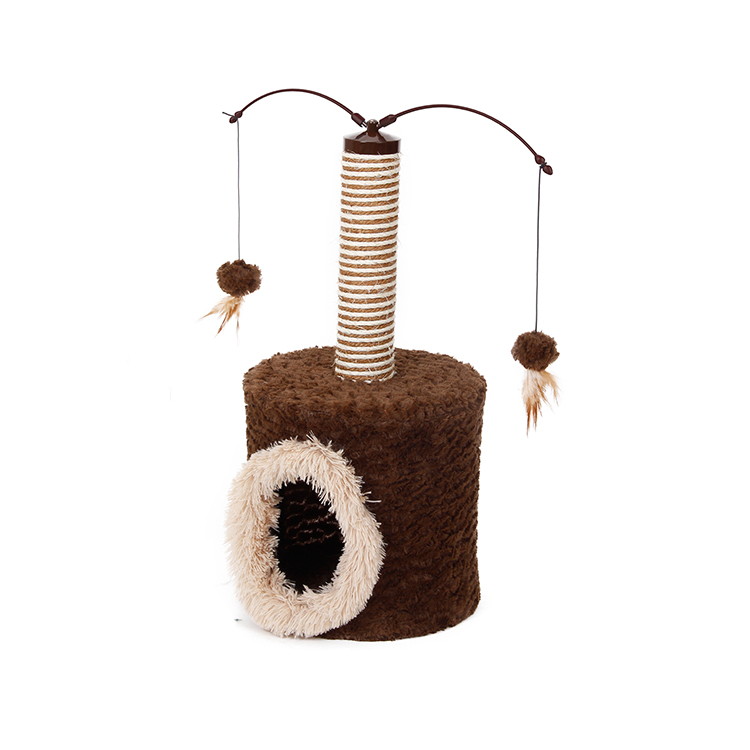 New Arrival Small Cat Tree Parts With Ball Toy,Climbing Post Cat Tree Condo