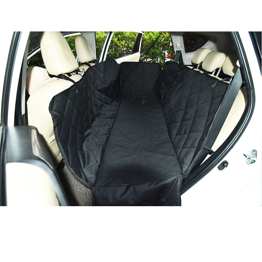 Petstar Oxford Waterproof Dog Car Hammock Seat Cover With Zipper And Storage Pocket