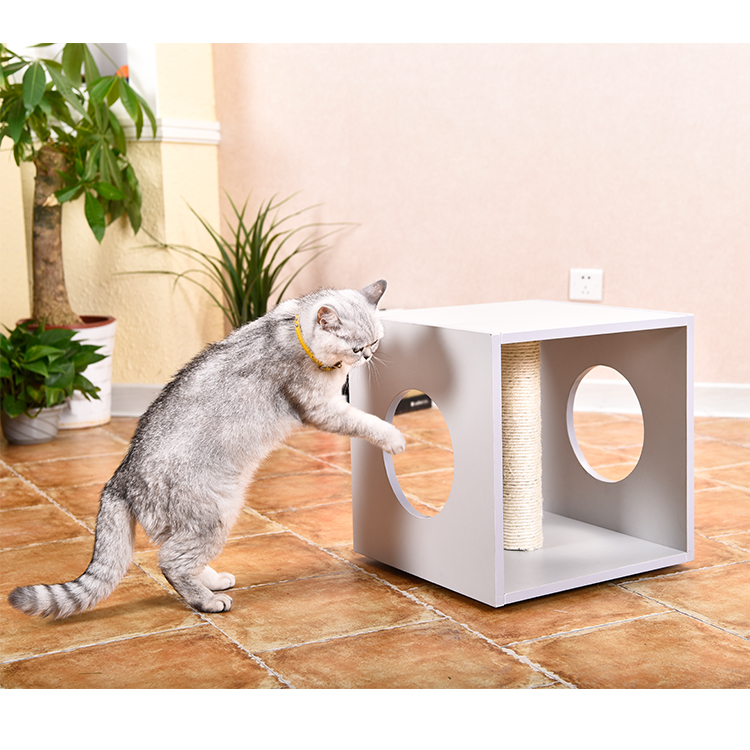 Custom Luxury Grey Modern Wholesale Wood Cat Furniture
