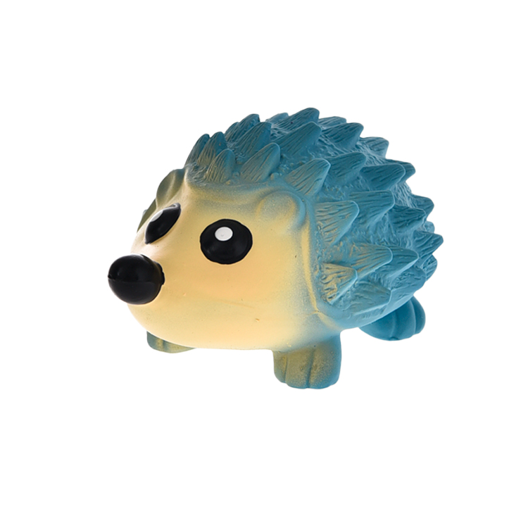 Hedgehog Shaped Non Toxic Safety Latex Squeak Pet Toys for Chewing