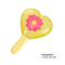 Lollipop Shaped Non Toxic Safety Durable Latex Squeak Pet Toys