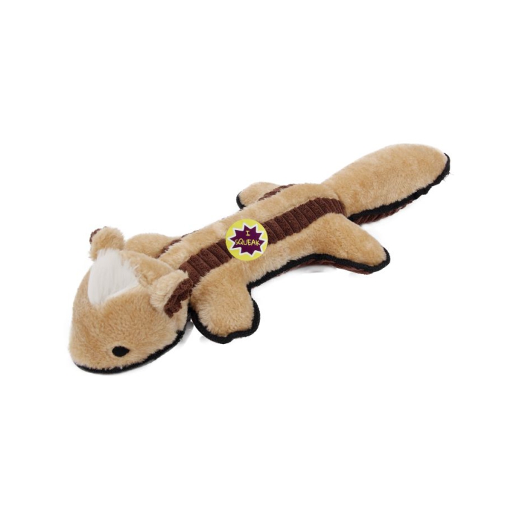 Squeaky stuffed chew animal plush pet dog toy for chew
