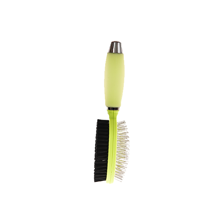 Double Sided Pin and Bristle Pet Grooming Brush for Grooming Cleans