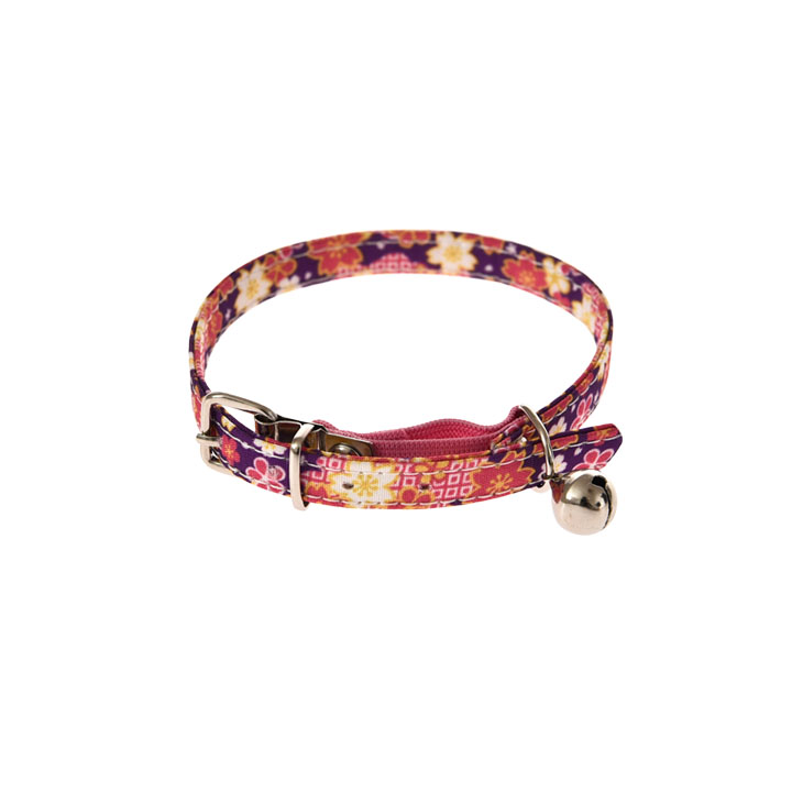 Fashion Cute Colorful Safety Buckle Adjustable Cat Collar with Belt