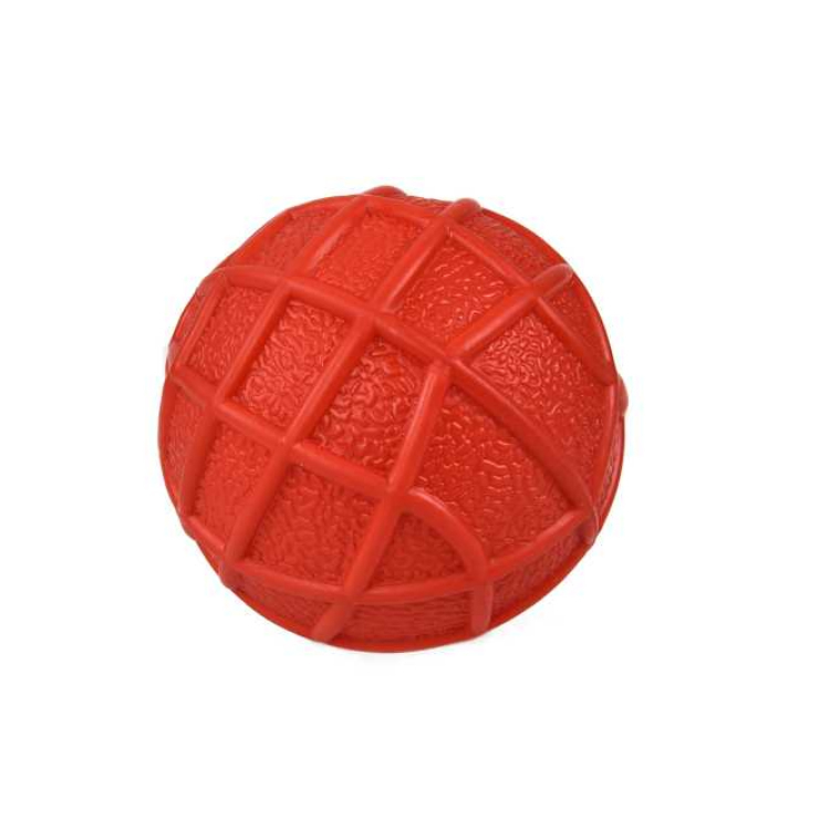 Durable Safe Pet Toy Red Color 2.5 Inch Chew Dog Training Ball