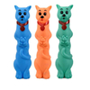 Pet Cat Shape Long Toys in Blue With Squeaker Inside Dog Toys For Teething