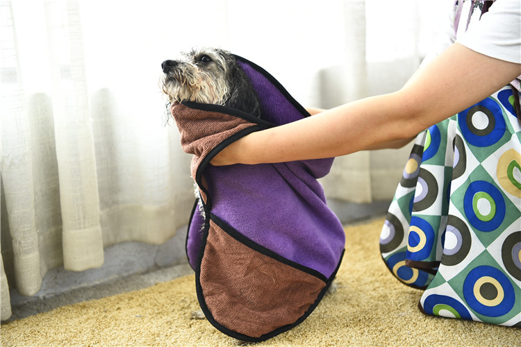 Eco-Friendly Polyester soft Pet Dog Bath Towel