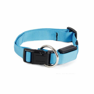 Good Reputation Soft Comfortable Blue Nylon Led Dog Collar