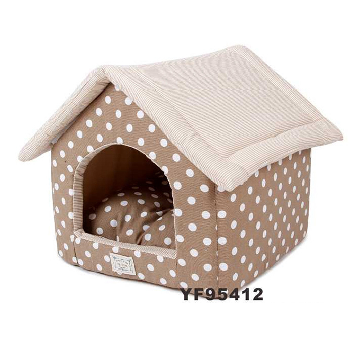 Eco-Friendly Soft Plush Outdoor Puppy House Dog Cave Bed