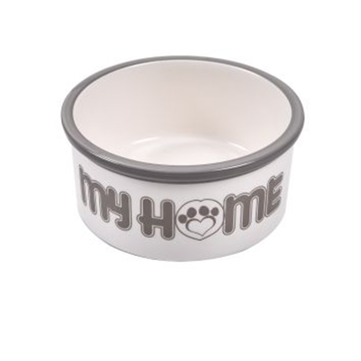 Hot Sale Pet Feeder Grey Food Ceramic Dog Bowl