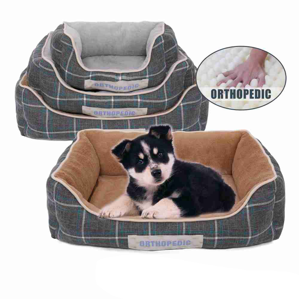 Custom Stocked Square Concave Shape Dog Bed