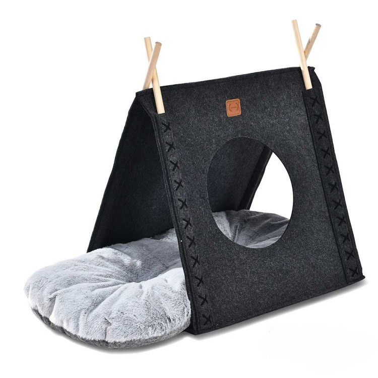 Large Space Window Special Design Cozy And Warm Felt Cat Tent 